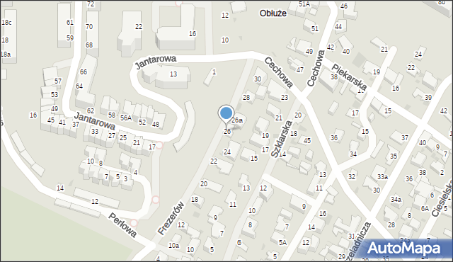 Gdynia, Frezerów, 26, mapa Gdyni