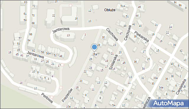 Gdynia, Frezerów, 26a, mapa Gdyni