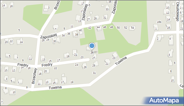 Głuchołazy, Fredry Aleksandra, 25, mapa Głuchołazy