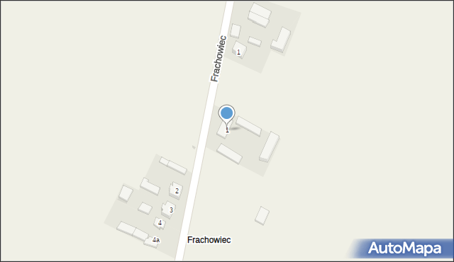 Gosławice, Frachowiec, 1, mapa Gosławice