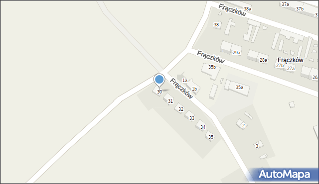 Goszowice, Frączków, 30, mapa Goszowice