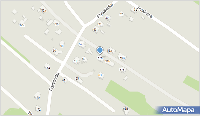 Jastrzębie-Zdrój, Frysztacka, 57a, mapa Jastrzębie-Zdrój