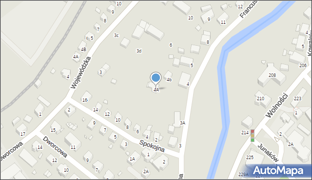 Jelenia Góra, Francuska, 4A, mapa Jelenia Góra