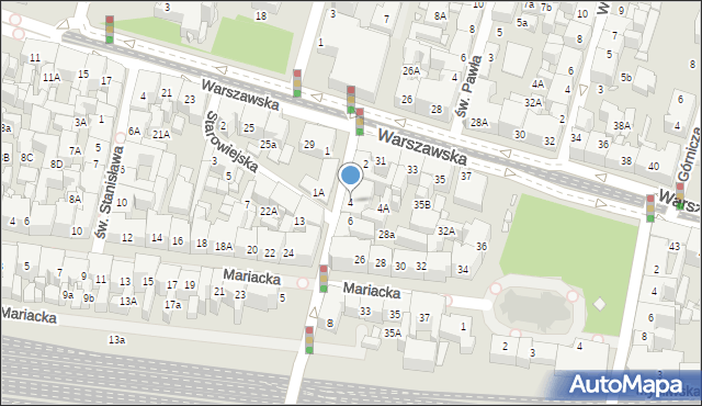 Katowice, Francuska, 4, mapa Katowic