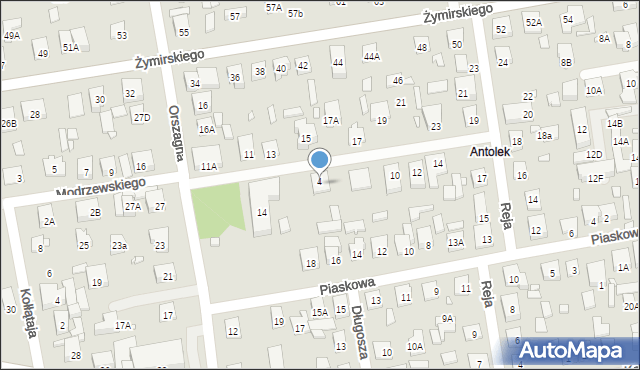 Kobyłka, Frycza-Modrzewskiego Andrzeja, 8, mapa Kobyłka