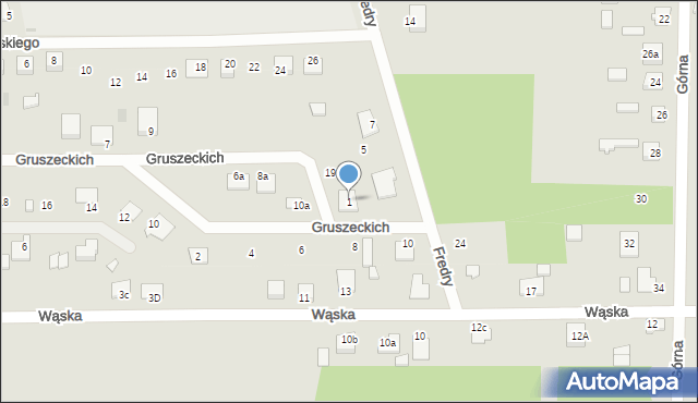 Koniecpol, Fredry Aleksandra, 1, mapa Koniecpol