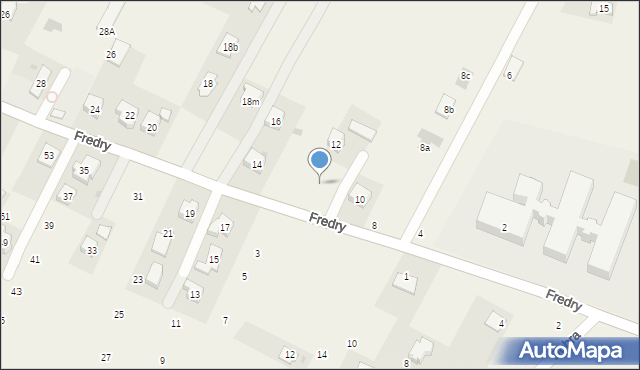 Korczyna, Fredry Aleksandra, 12a, mapa Korczyna