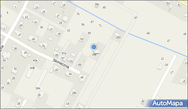 Korczyna, Fredry Aleksandra, 18E, mapa Korczyna