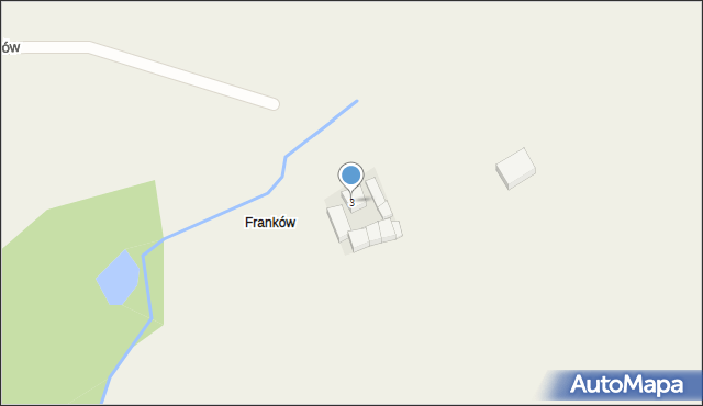 Kuklinów, Franków, 3, mapa Kuklinów