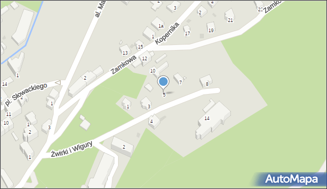 Lądek-Zdrój, Franciszka Żwirki i Stanisława Wigury, 5, mapa Lądek-Zdrój