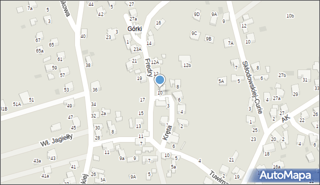 Libiąż, Fredry Aleksandra, 10, mapa Libiąż