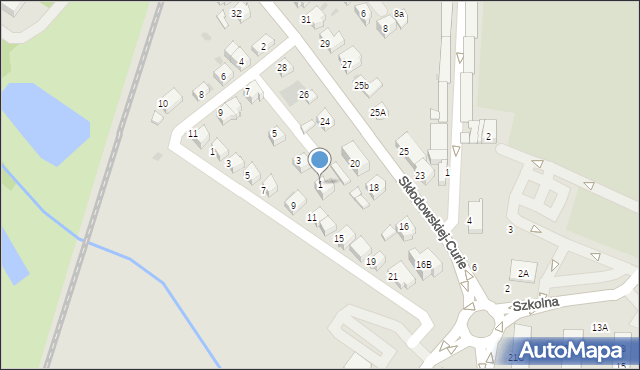 Lubin, Franciszka Żwirki i Stanisława Wigury, 1, mapa Lubin