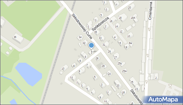 Lubin, Franciszka Żwirki i Stanisława Wigury, 2, mapa Lubin