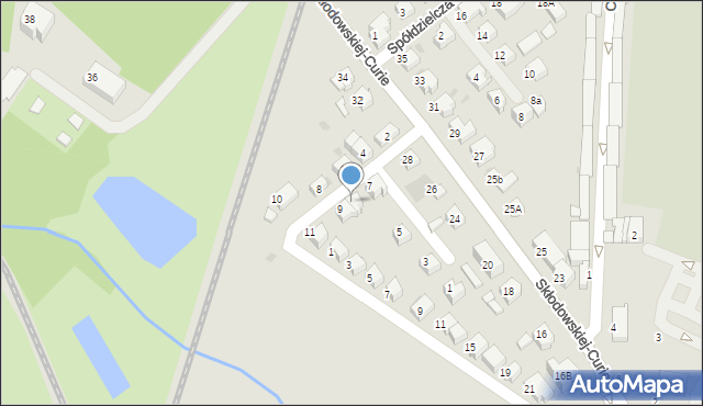 Lubin, Franciszka Żwirki i Stanisława Wigury, 9A, mapa Lubin