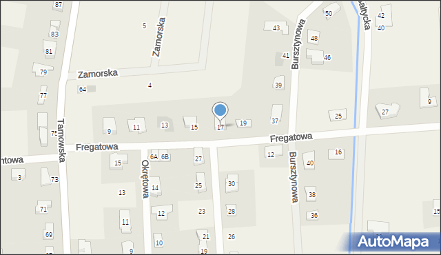 Lusówko, Fregatowa, 17, mapa Lusówko