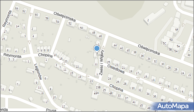 Lwówek Śląski, Franciszka Żwirki i Stanisława Wigury, 7, mapa Lwówek Śląski