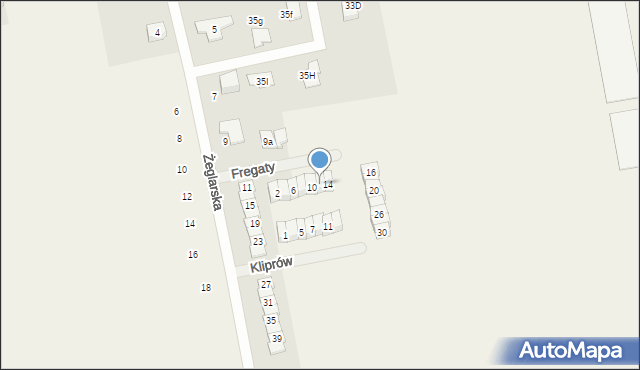 Mroków, Fregaty, 12, mapa Mroków