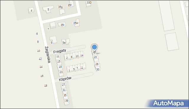 Mroków, Fregaty, 18, mapa Mroków