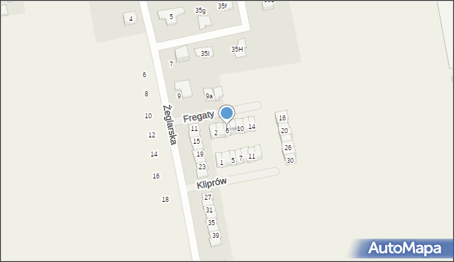 Mroków, Fregaty, 6, mapa Mroków