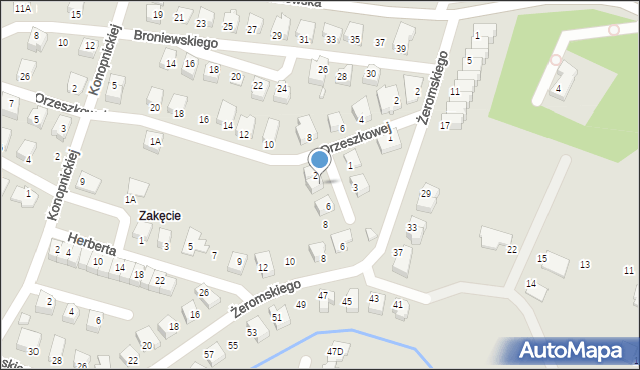 Myślibórz, Fredry Aleksandra, 4, mapa Myślibórz