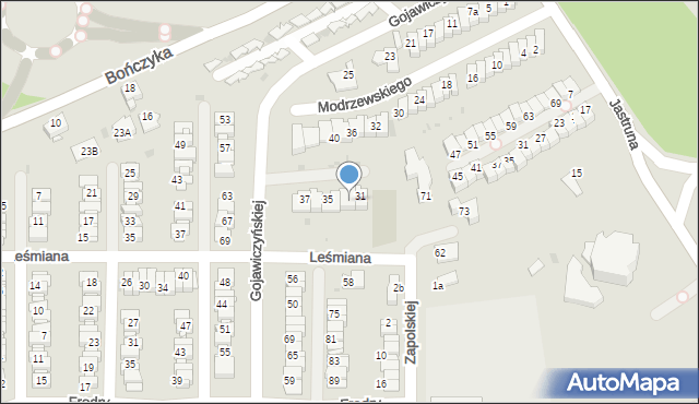 Mysłowice, Frycza-Modrzewskiego Andrzeja, 31, mapa Mysłowice