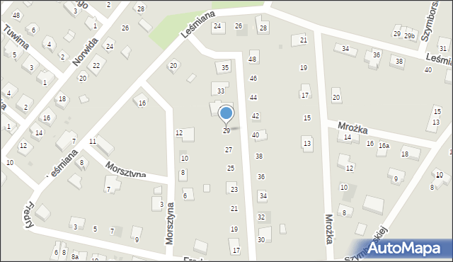 Namysłów, Fredry Aleksandra, 29, mapa Namysłów