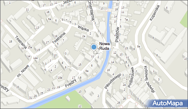 Nowa Ruda, Fredry Aleksandra, 9, mapa Nowa Ruda