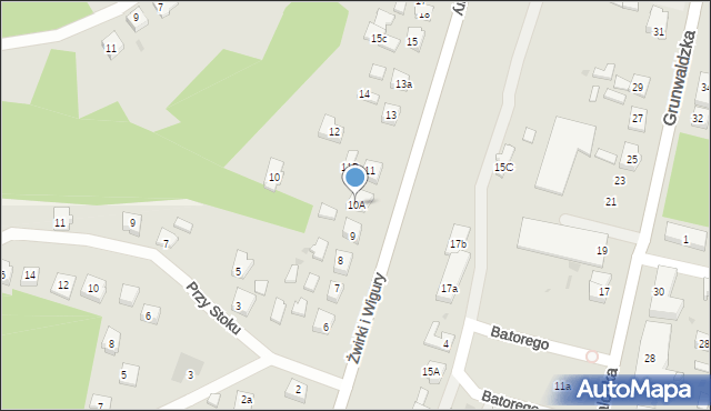 Nowe Miasto Lubawskie, Franciszka Żwirki i Stanisława Wigury, 10A, mapa Nowe Miasto Lubawskie