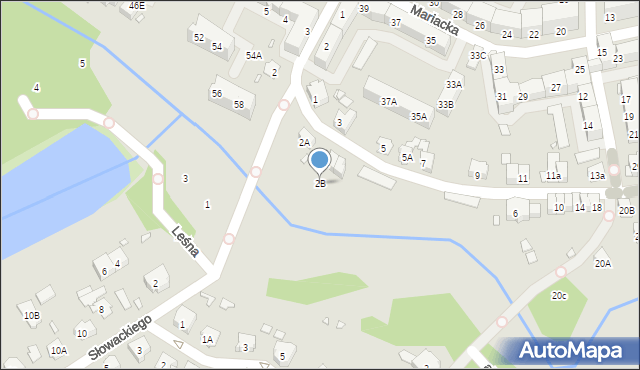 Nysa, Franciszka Żwirki i Stanisława Wigury, 2B, mapa Nysy