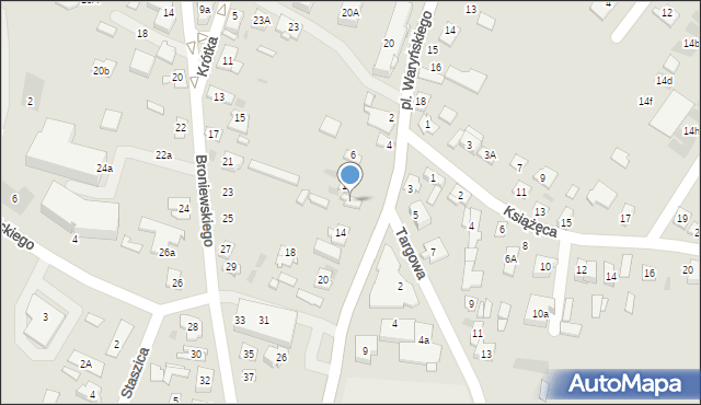 Ostrów Mazowiecka, Fryczego Karola, 12, mapa Ostrów Mazowiecka