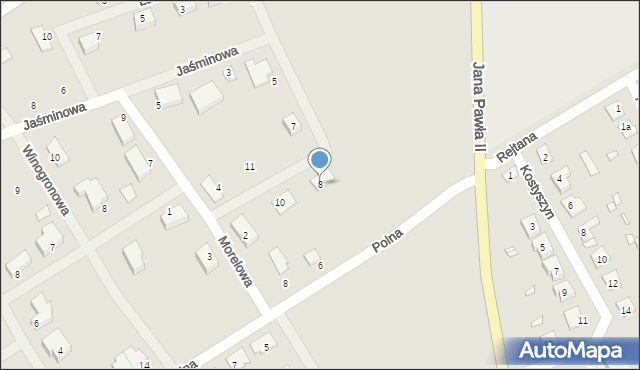 Otyń, Frydrychowicza Henryka, 8, mapa Otyń