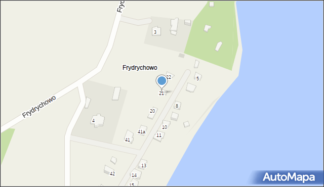 Parchowo, Frydrychowo, 21, mapa Parchowo