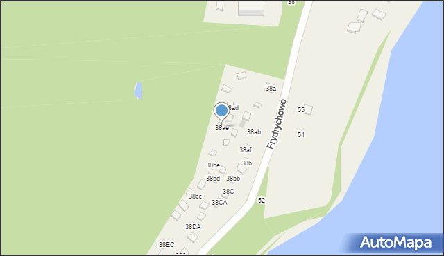 Parchowo, Frydrychowo, 38ae, mapa Parchowo