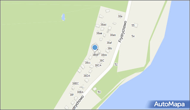 Parchowo, Frydrychowo, 38bd, mapa Parchowo