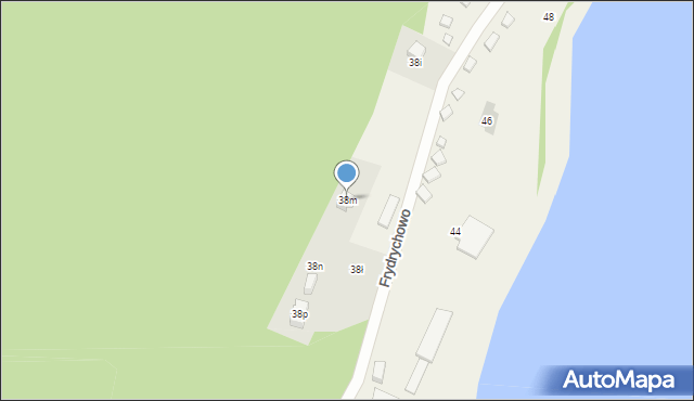 Parchowo, Frydrychowo, 38m, mapa Parchowo