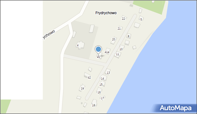 Parchowo, Frydrychowo, 41, mapa Parchowo