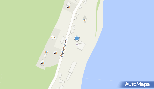 Parchowo, Frydrychowo, 44, mapa Parchowo