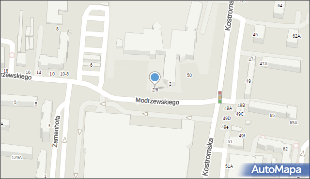 Piotrków Trybunalski, Frycza-Modrzewskiego Andrzeja, 2/6, mapa Piotrków Trybunalski