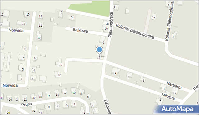 Podbrzezie Dolne, Fredry Aleksandra, 1, mapa Podbrzezie Dolne