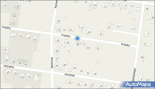 Posada, Fredry Aleksandra, 18, mapa Posada