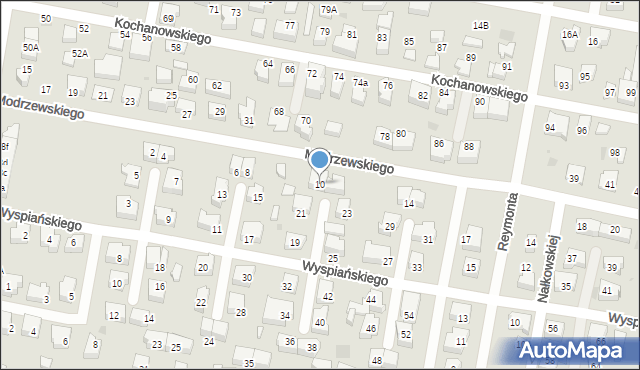 Pruszcz Gdański, Frycza-Modrzewskiego Andrzeja, 10, mapa Pruszcz Gdański