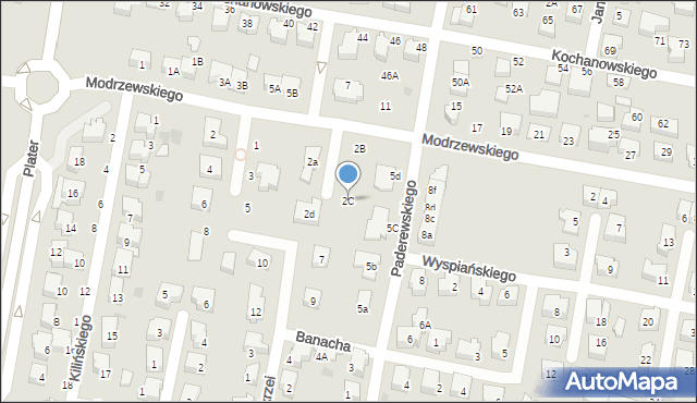 Pruszcz Gdański, Frycza-Modrzewskiego Andrzeja, 2C, mapa Pruszcz Gdański