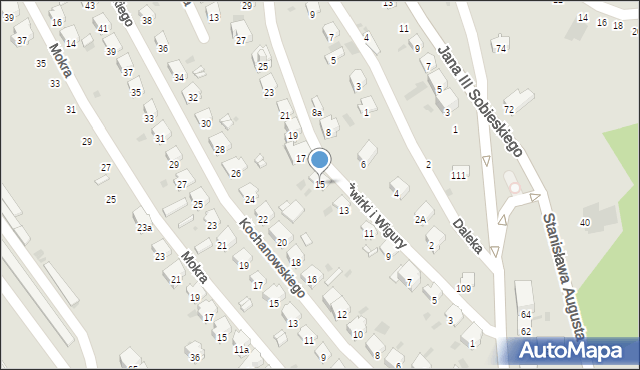 Przemyśl, Franciszka Żwirki i Stanisława Wigury, 15, mapa Przemyśla