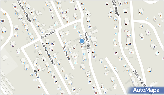 Przemyśl, Franciszka Żwirki i Stanisława Wigury, 33, mapa Przemyśla