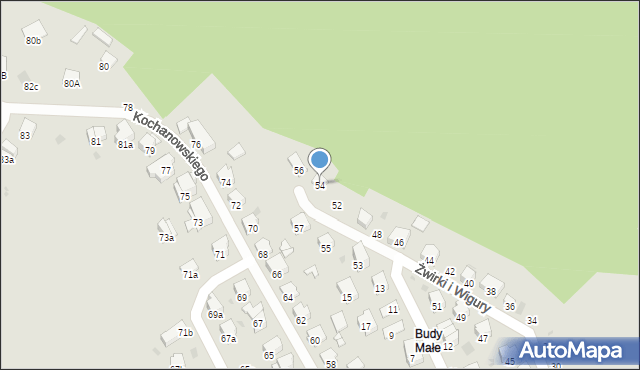 Przemyśl, Franciszka Żwirki i Stanisława Wigury, 54, mapa Przemyśla