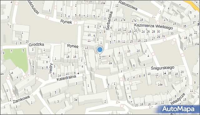 Przemyśl, Franciszkańska, 2, mapa Przemyśla