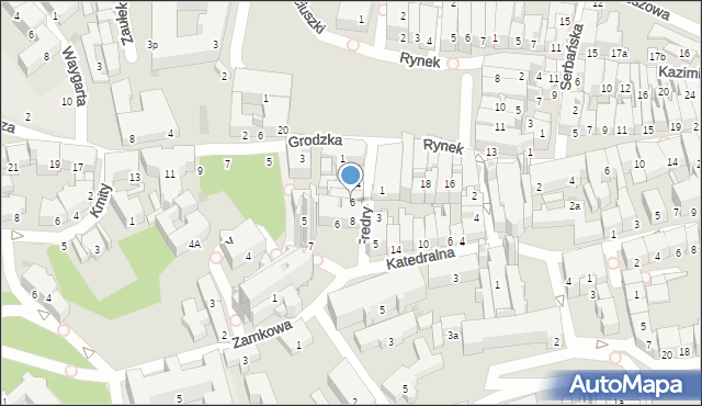 Przemyśl, Fredry Aleksandra, 6, mapa Przemyśla