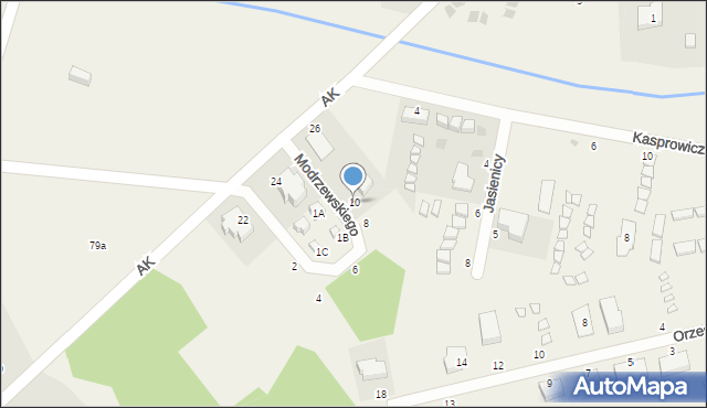 Przewłoka, Frycza-Modrzewskiego Andrzeja, 10, mapa Przewłoka