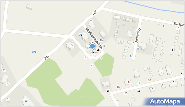 Przewłoka, Frycza-Modrzewskiego Andrzeja, 1C, mapa Przewłoka