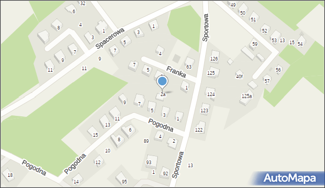 Rąty, Franka, 2a, mapa Rąty